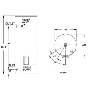 Vulcan 661315 315Litre Electric Storage