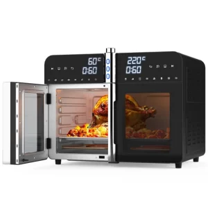 ADVWIN 40L Air Fryer Oven, 360° Toaster Rotary Convection Oven, 2800W Electric Benchtop Ovens Dual Door Convection | 16-in-1 Digital Touch Convection Countertop Oven