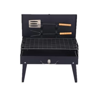 Foldable BBQ Charcoal Grill Portable Outdoor Hibachi Camping Barbecue Large Set